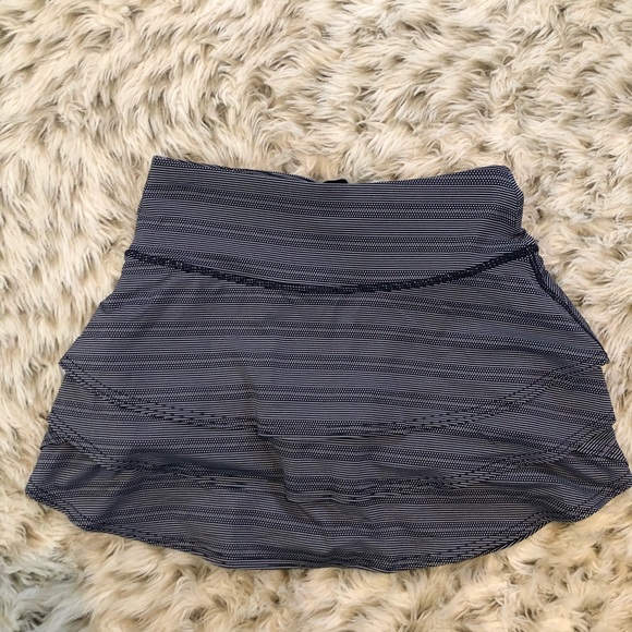 Athleta dot stripe swagger skirt skort blue xxs - Picture 3 of 8